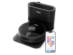 (NEW) iHome iHRVS1PRO-3BLK Nova S1 Pro Self Empty Robot V