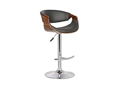 Armen Butterfly Swivel Stool, Grey