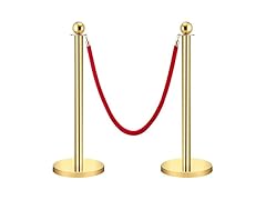 GARVEE Velvet Rope & Posts, Gold