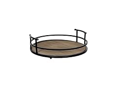 Stratton Home Decor Metal & Wood Tray