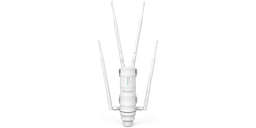 WAVLINK Outdoor WiFi 6 Extender – Long Range Router, Weatherproof, PoE, 3.0 Gbps