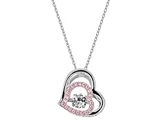 Gems In Motion "Pink Double Heart" Pendant
