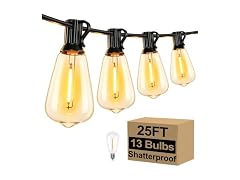 Brightever 25FT Outdoor String Lights