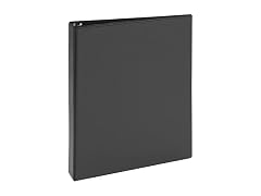 Just Basics® View 3-Ring Binder, 1" Round Black