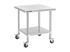 DuraSteel 30x30 SS Rolling Work Table