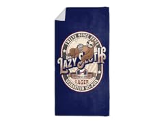 Lazy Sloth Lager Beach Towel