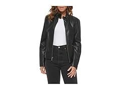 Levis Womens Faux Leather Racer Jacket