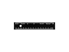 Aluminum Straight Edge, 6IN, Black