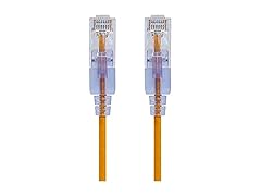 Monoprice Cat6A 10ft Yellow Patch Cable (10-Pk)