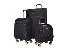 kensie Hudson Softside 3-Piece Spinner Luggage Set