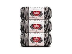 Red Heart All in One Granny Square, 3Pk- Darkside