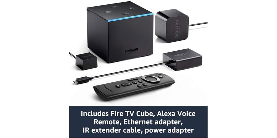Amazon Fire TV Cube Media Player with 2nd Alexa Voice Remote