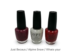OPI Nail Lacquer 3-Pack Long-Lasting, High-Shine Shades, Just Beclaus + More