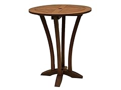 30-Inch Dia. Eucalyputs Bar Height Table