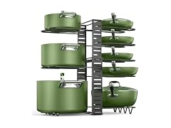 MUDEELA 8-Tier Adjustable Pots and Pans