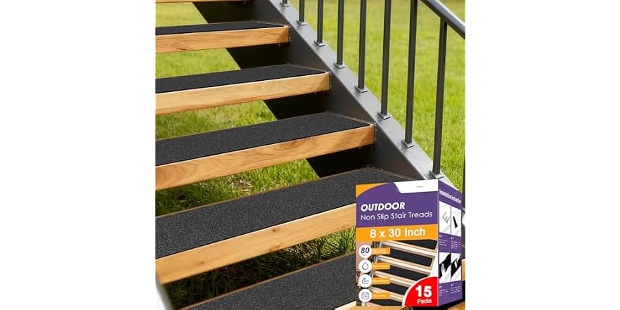 Outdoor Stair Treads 15-Pack for $30 + free shipping w/ Prime