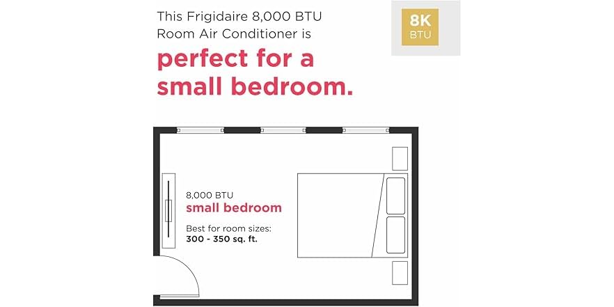 Frigidaire 8,000 BTU Window AC & Heater – Cools & Heats 350 Sq Ft - Image 6