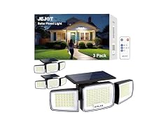 JEJOT 3000LM Solar Security Light 3-Pack