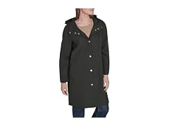 Tommy Hilfiger Women (L) Snap Front Raincoat