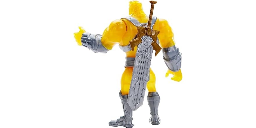 Masters Of The Universe He-Man Action Figure Grande 8.5" - Ispirata Alla Serie Netflix, Con Accessorio, Articolata, Per Bambini 4+
