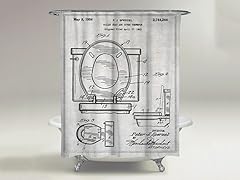 Toilet Seat Shower Curtain