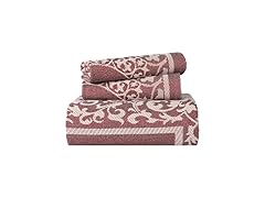 Superior Cotton Blend Bedspread Set Jacquard Floral