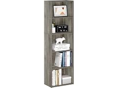 Furinno LUDER 5-Tier Bookshelf Oak