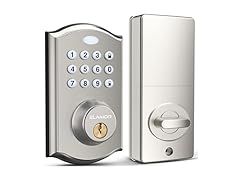 ELAMOR M19 Smart Keypad Deadbolt Lock Sanded Nickel