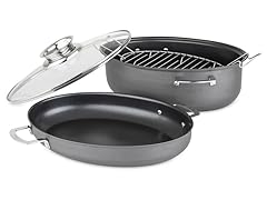 Allrecipes 4pc 3-in-1 Oval Roaster Set