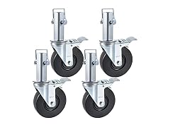 4 Pack 5Inch Scaffolding Rubber Swivel Caster