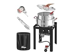 Pipopa 10QT Fish Fryer Pot with Lid
