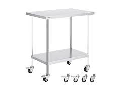 VEVOR Stainless Steel Work Table 24 x 36 x 38 Inch