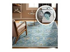 Haven Floral Trellis Machine Washable Area Rug, 6x9