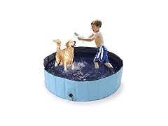 OWNPETS Foldable Pet Pool with Bath Brush