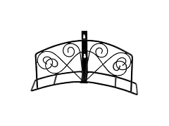 Metal Wall-Mount Elegant Hose Holder