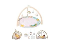 B. toys – Wooden Baby Gym – Soft Play Mat