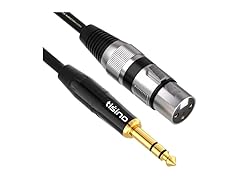 2-Pack XLR Female to 1/4" TRS Cables
