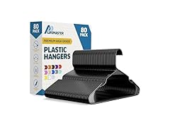 Lifemaster Plastic Clothes Hanger Set - 80 Pieces 