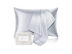 CAAIR 100% Silk Pillowcase,Standard,Gray