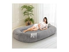 Human Dog Bed with Pillow, Giant Bean