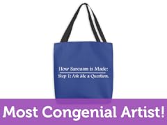 "Step 2: Sarcasm" Medium Tote Bag