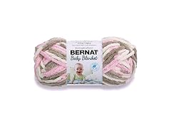 Bernat Baby Blanket Yarn for Crocheting Soft, Little Petunias