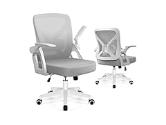 FelixKing Office Chair - Ergonomic Desk Chair Breathable Mesh Task Chair with Wheels and Lumbar Support Home Desk Office Chair with Flip up Armrest Rolling Swivel Computer Chair for Home Office Gray (Open Box)