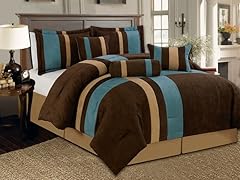Reham 7pc Comforter Set - Aqua - 2 Sizes