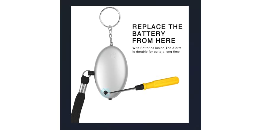 2-Pack Personal Security Alarm Keychain