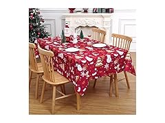 CAROMIO Rectangle Table Cloth Christmas