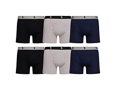 6 Pack: Men's Boxer Briefs (S-XXL)