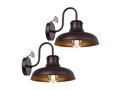 TOBUSA 2-Pk Dusk to Dawn Outdoor Wall Lights, 11.5"