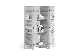 Wood Room Divider, 4 Panel Wood Folding