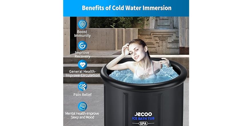 Jecoo Cold Plunge Tub XL 116 Gallons